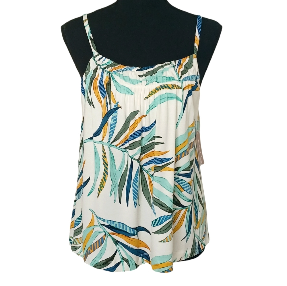 Soma cool nights NWT Multicolor Leaf Print Camisole size M